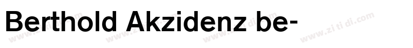 Berthold Akzidenz be字体转换